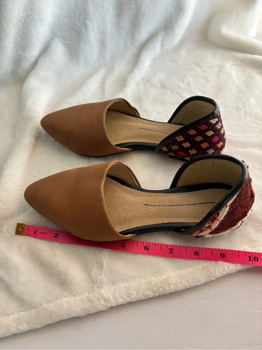 Free People Rajah D’Orsay Embroidered Flats Size 36/6